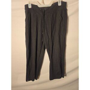 Tekgear DryTek Womens Black Capri Cropped Pants Stretch Size L Large Stretch